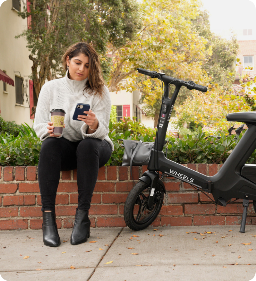 Girl with scooter